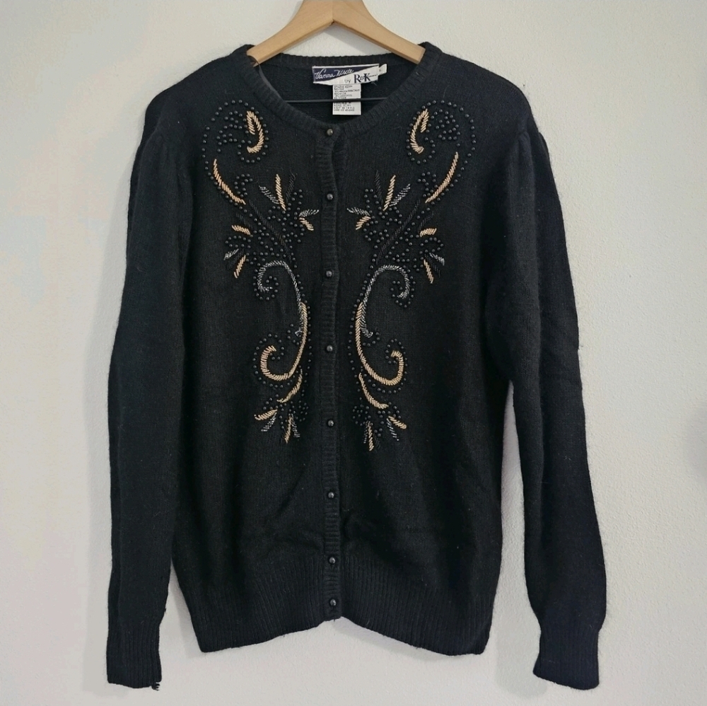 Vintage Vanna White‎ • Beaded Sweater